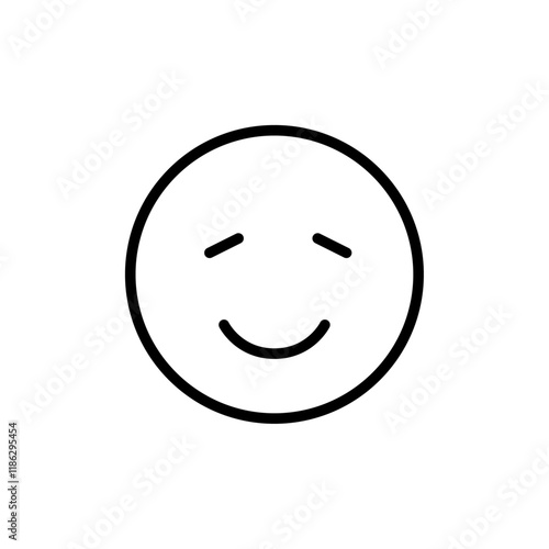 Sly face icon Thin vector set