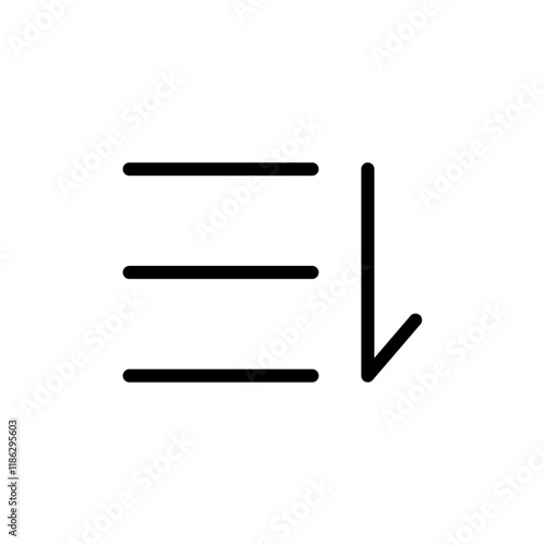 Sort icon Thin vector set