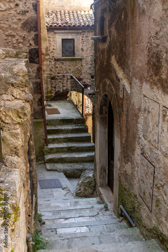 italian village of Santo Stefano di Sessanio in abruzzo photo