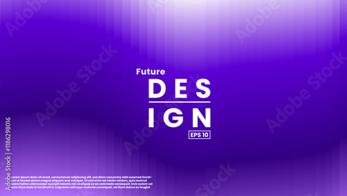 dynamic abstract purple liquid gradient color geometric fluid shape background.