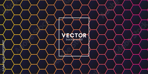 Abstract hexagon pattern for background design. Designs for the banner template. Stylized hexagon pattern.
