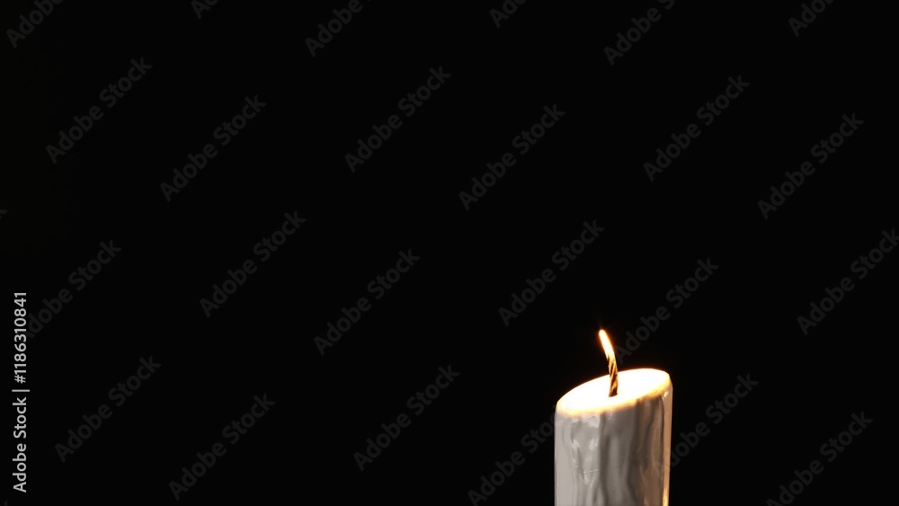 Burning candle isolated on a black background. Closeup flame burning in candle isolated on dark background. Candle fire flame
Burning candle isolated on a black background. Closeup flame burning in candle isolated on dark background. Candle fire flame
