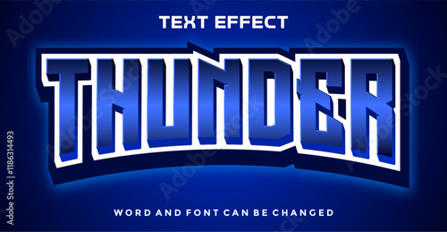 Thunder editable text effect