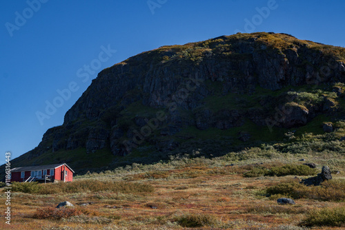 Beautiful town of Igaliku and surrounding area (South Greenland) photo