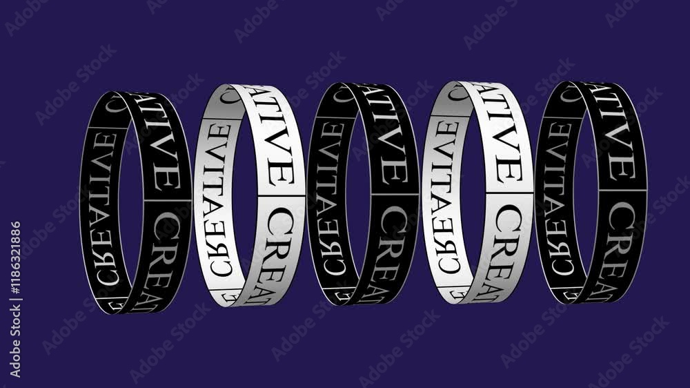 Roll with creative typography is rolling on the black background ...