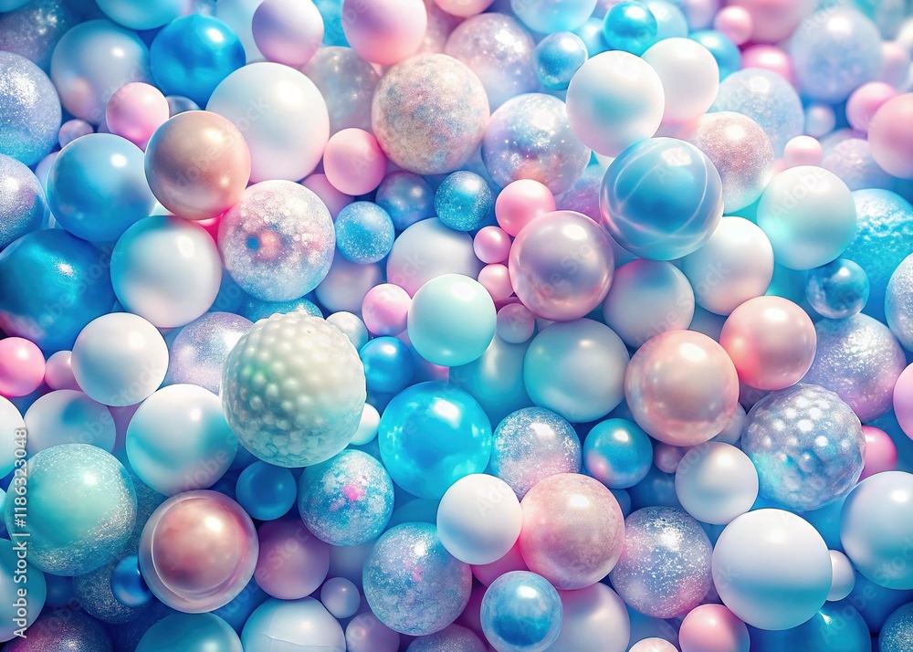 Pastel Blue, Pink & White Sphere Grid Double Exposure: Abstract Powdered Texture Background Pastel Blue, Pink & White Sphere Grid Double Exposure: Abstract Powdered Texture Background