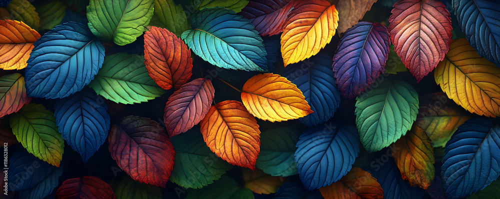 Vibrant Autumn Leaves Illustration Vibrant Autumn Leaves Illustration