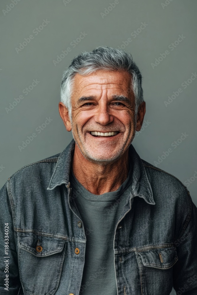 Studio portrait of cheerful mature man expressing positivity and happiness, vertical Studio portrait of cheerful mature man expressing positivity and happiness, vertical
