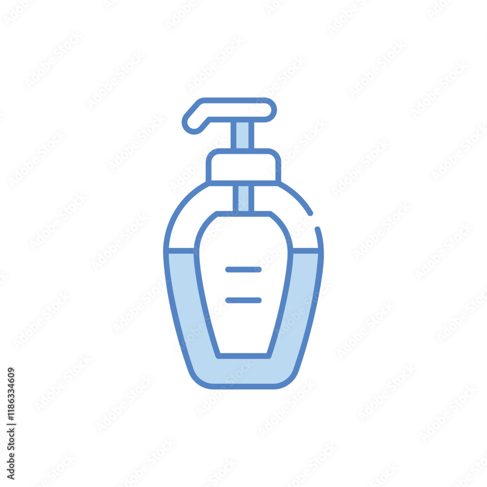 Fototapeta premium Shower Gel Bottle vector icon