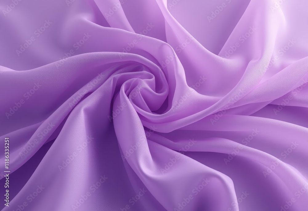 Obraz premium Soft purple fabric with swirling folds and texture.