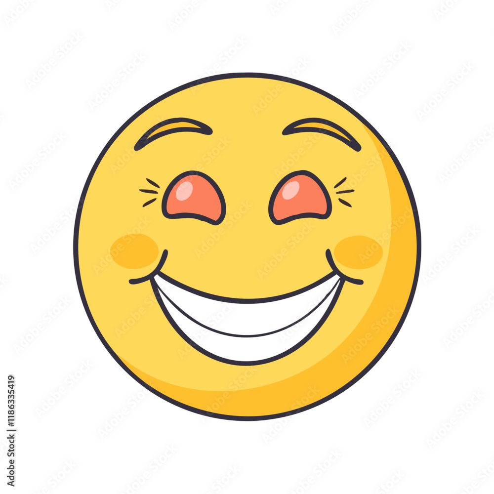 Fototapeta premium proud smile face vector icon, women’s day vector illustration - simple illustration of proud smile face perfect for logos, and holidays -themed designs.