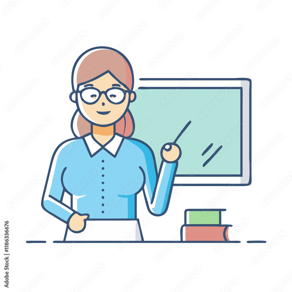 woman teacher vector icon, women’s day vector illustration - simple illustration of woman teacher perfect for logos, and holidays -themed designs. woman teacher vector icon, women’s day vector illustration - simple illustration of woman teacher perfect for logos, and holidays -themed designs.
