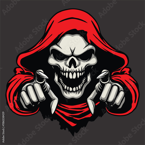 Unholy Judgment Finger of Fate Darkness Points Skull dark grey T-shirts and Wall Decal Workout Athletic Gym Muscle Logo Fitness Beast Barbell Bodybuilding Healthy Wall Sticker for Gym Decor Wallpaper