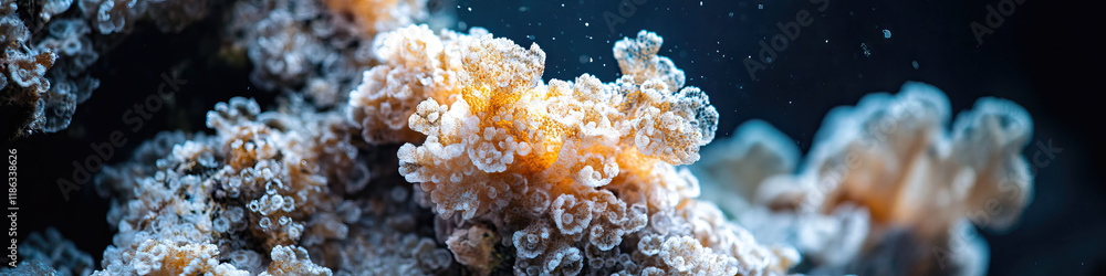 Close-up Photograph of Coral Polyps Close-up Photograph of Coral Polyps