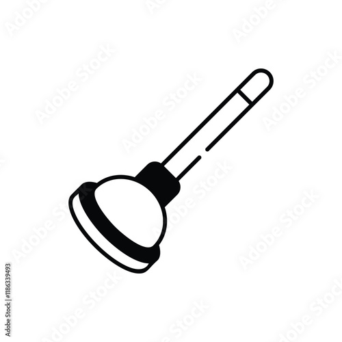 Plunger vector icon