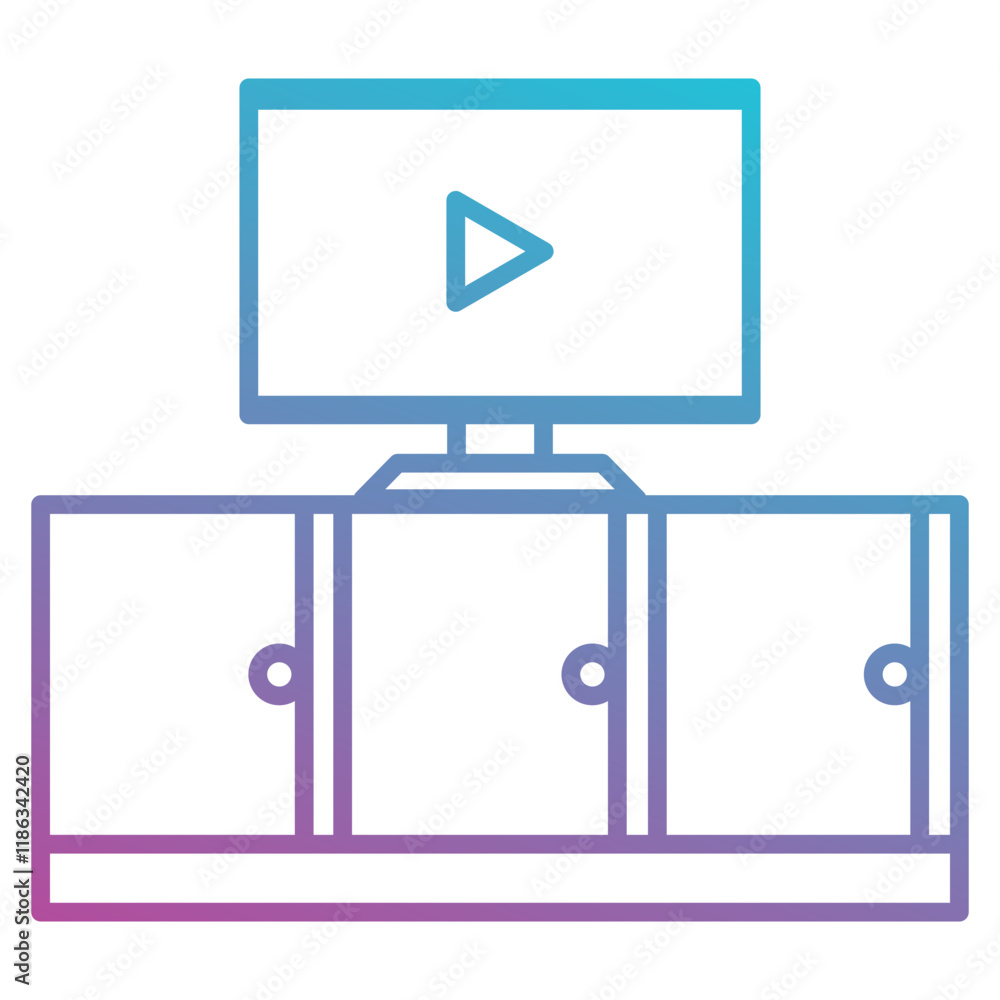 Television icon element for design Television icon element for design