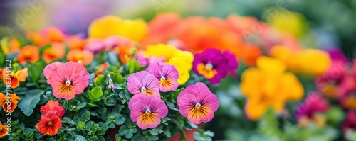 flowers, garden, , nature, spring, vibrant colors, celebration, fresh, greenery, seasonal blooms, growth, bright hues, outdoor scene, joyful atmosphere, floral display The image features vibrant