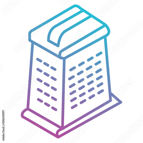 Grater icon element for design