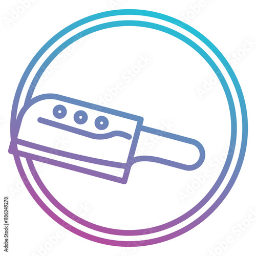 Cleaver icon element for design