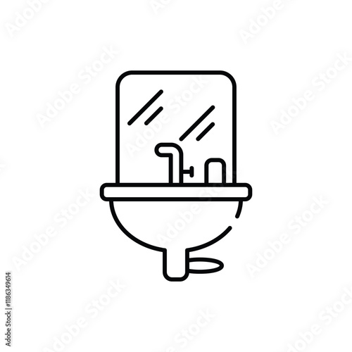 Mirror vector icon