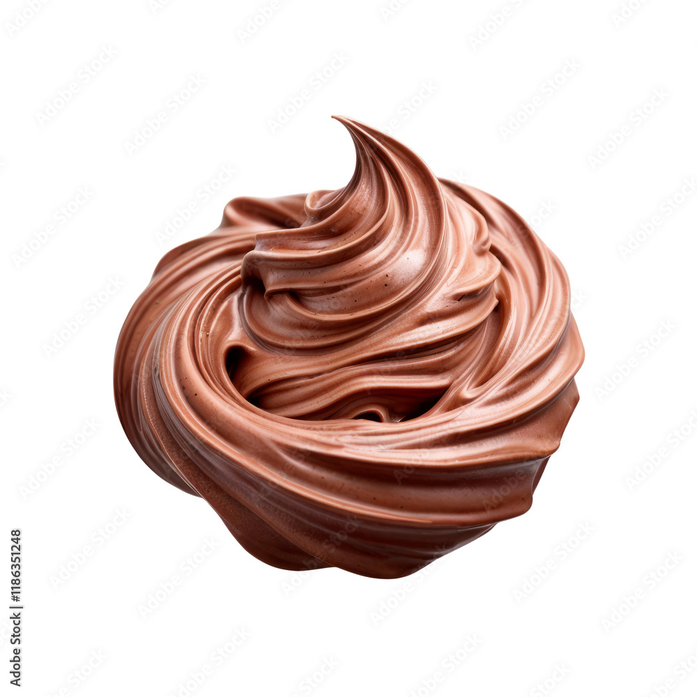 Whirl of Chocolate Indulgence: A swirling mass of rich, decadent chocolate frosting, capturing the essence of sweet indulgence. Whirl of Chocolate Indulgence: A swirling mass of rich, decadent chocolate frosting, capturing the essence of sweet indulgence.