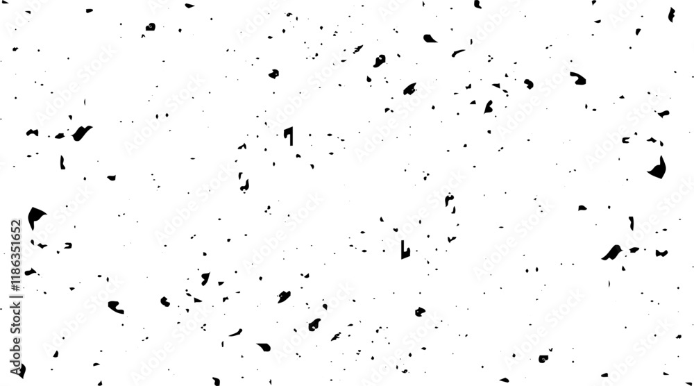 Grunge Black And White Urban Vector Texture Template. Chaotic grunge ink particles. Abstract texture with grain and stain. Splashes of paint Grunge Black And White Urban Vector Texture Template. Chaotic grunge ink particles. Abstract texture with grain and stain. Splashes of paint