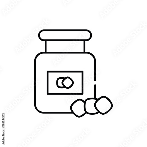 Cotton Balls vector icon