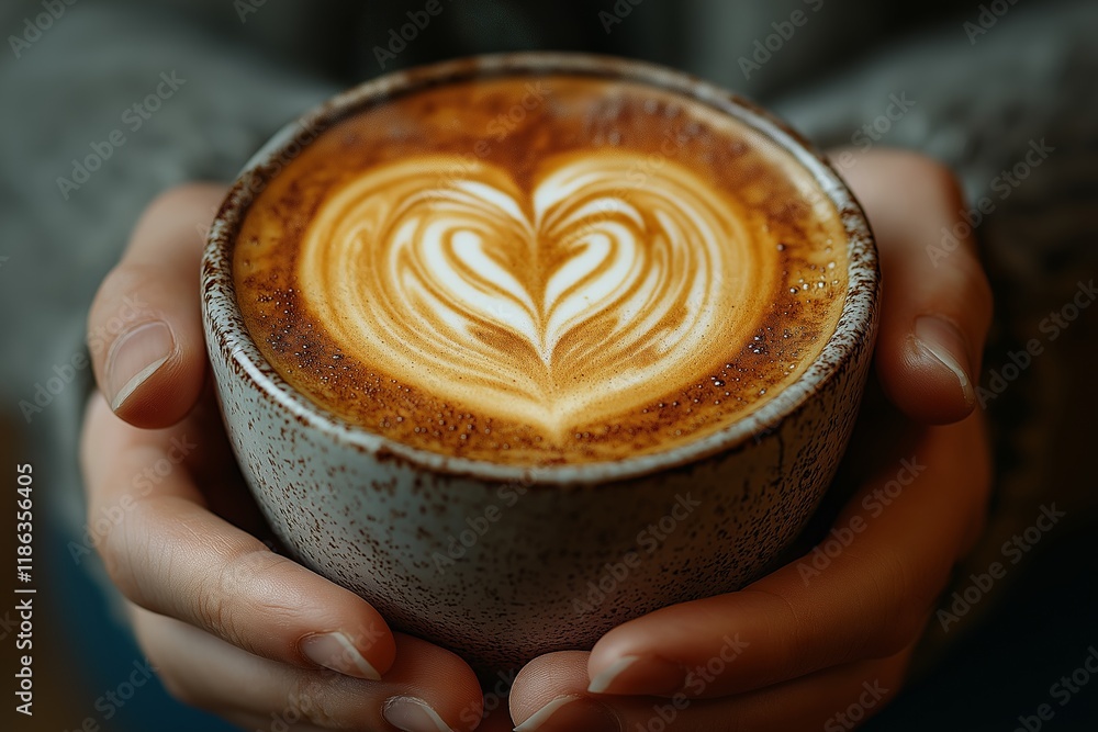Cup of coffee in hand Cup of coffee in hand