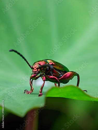 Wallpaper Mural bug on a leaf Torontodigital.ca