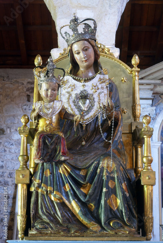 Obraz na płótnie Our Lady of Pag, statue in the Church of St. Mary in Pag, Croatia w salonie