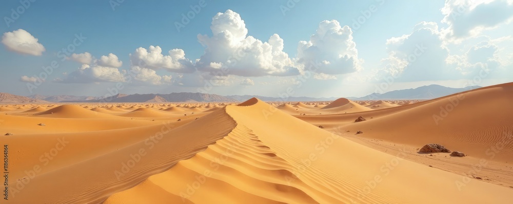 © สิริวุฒิ นาคโคตร - Sandy dunes stretching towards a cloudy horizon, vast, nature, rocky © สิริวุฒิ นาคโคตร - Sandy dunes stretching towards a cloudy horizon, vast, nature, rocky