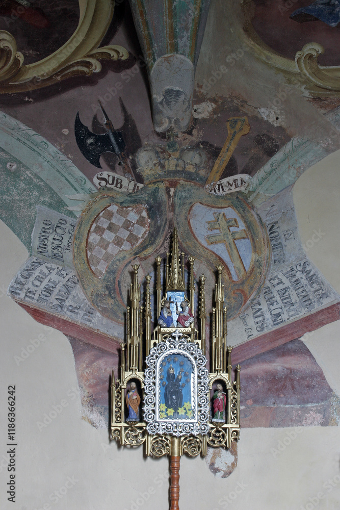 Monstrance in the Church of the Holy Trinity in Visoko, Croatia