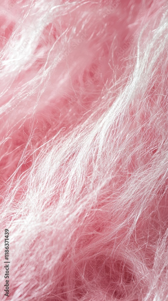 Obraz premium Soft pink cotton candy texture with abstract patterns and warm light