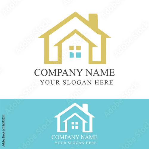 School building logo design vector icon