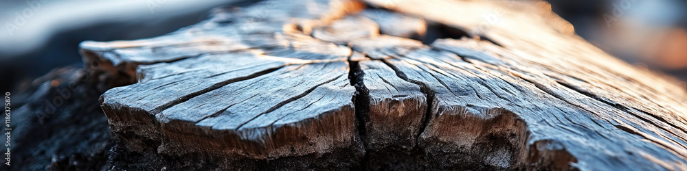 Close-up of Weathered Tree Stump Surface Close-up of Weathered Tree Stump Surface
