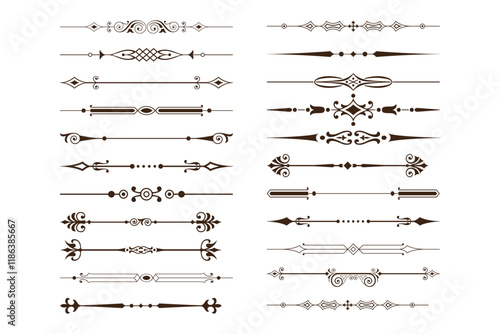 Vintage decorative lines collection