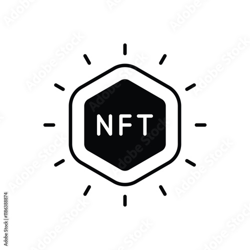 Nft Effect vector icon