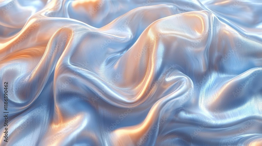 Abstract Draped Fabric Texture in Soft Blue and Silver Hues Abstract Draped Fabric Texture in Soft Blue and Silver Hues