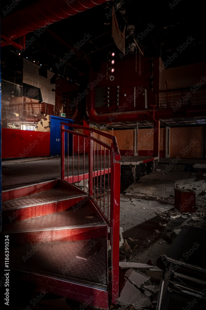 Fototapeta premium The abandoned big disco.