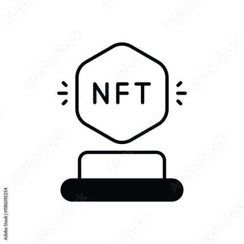 Nft vector icon