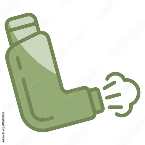 Inhaler Icon Element For Design