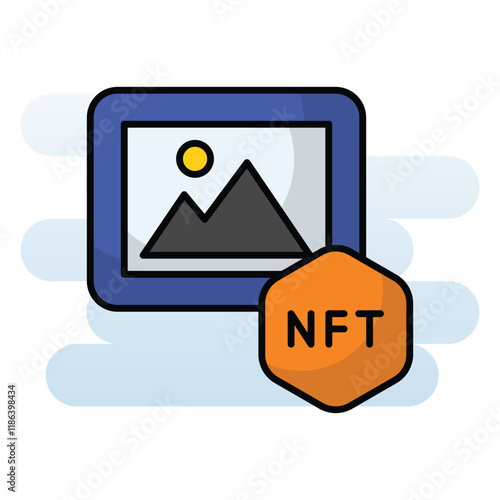 Nft Art vector icon