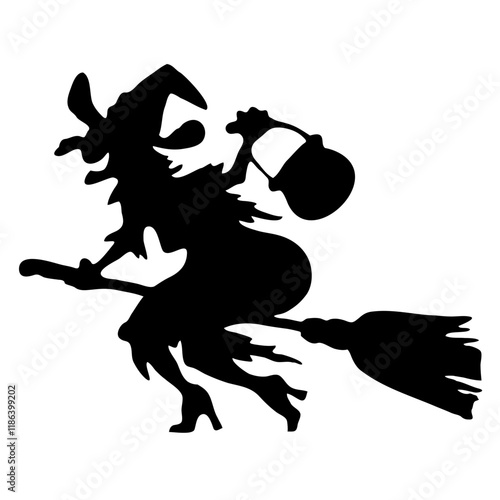 Witch silhouette