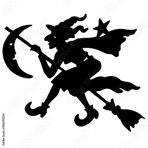 Witch silhouette