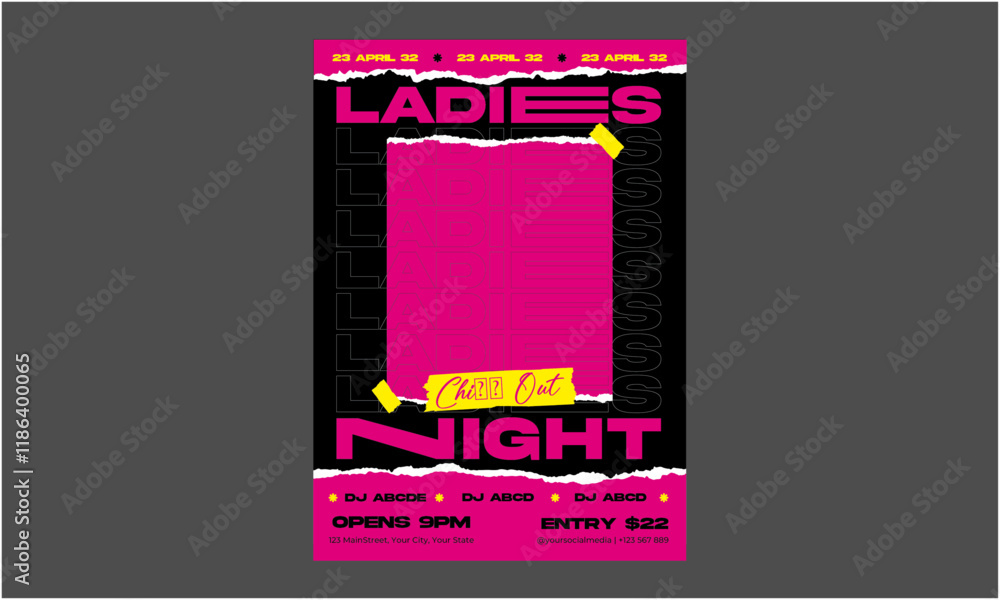 Fototapeta premium Night Party Flyer
