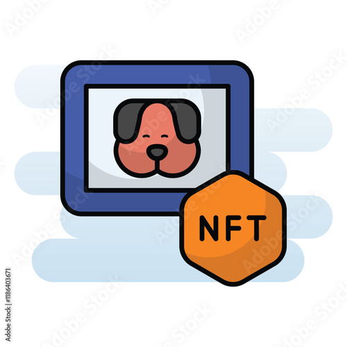 Nft Art vector icon