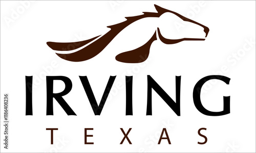 Flag of Irving city, Texas, US photo