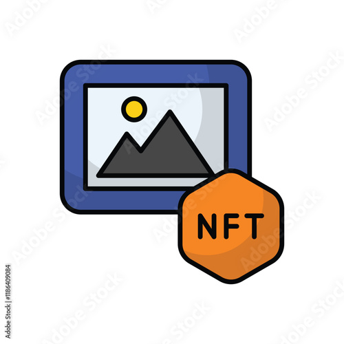 Nft Art vector icon