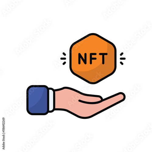 Nft vector icon