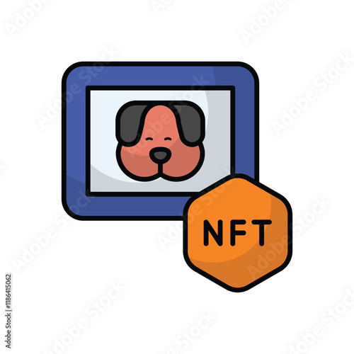 Nft Art vector icon